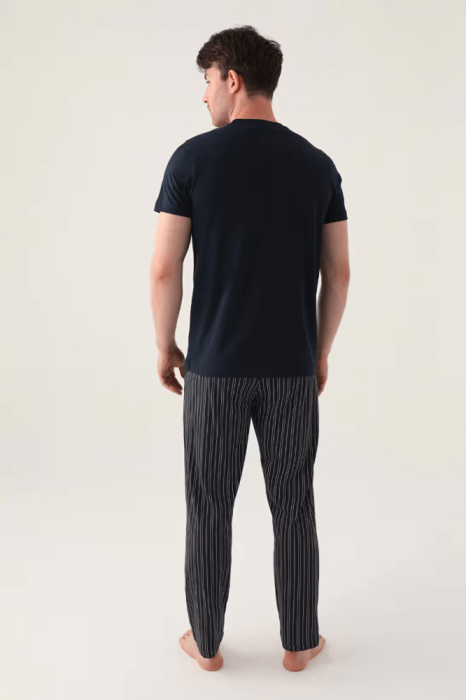 Arnetta AR3011 Büyük Beden Erkek Pijama Takımı Lacivert - 5