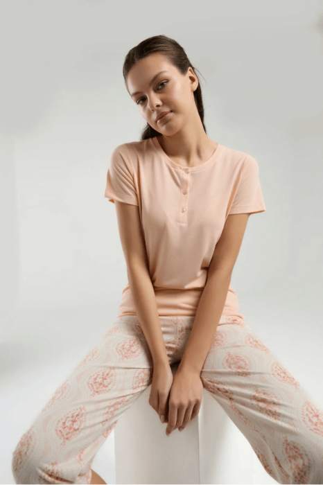 Arnetta AR3258-S Bayan Pijama Takımı Somon - 1