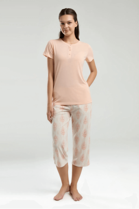 Arnetta AR3258-S Bayan Pijama Takımı Somon - 2