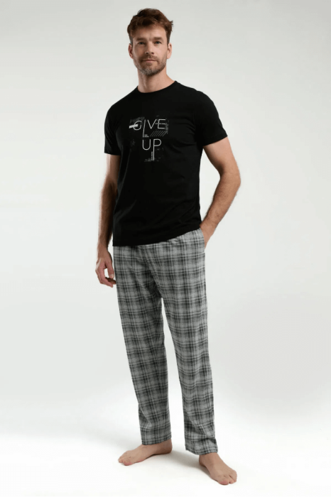Arnetta AR3350-X Büyük Beden Erkek Pijama Takımı Siyah - 3