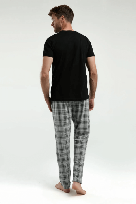 Arnetta AR3350-X Büyük Beden Erkek Pijama Takımı Siyah - 4