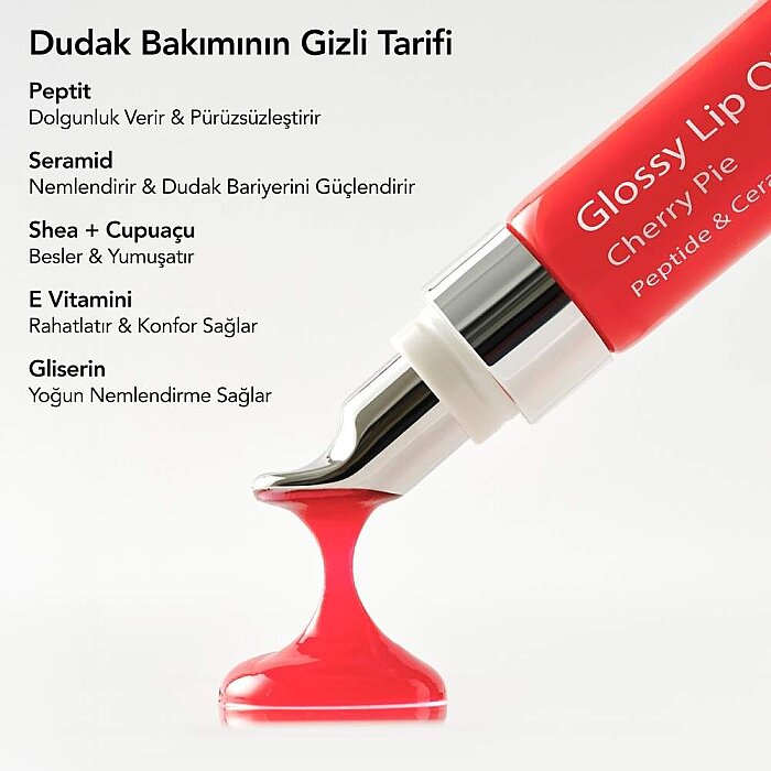 Aurelia Geneve Glossy Lip Oil Balm Cherry Pie - 5