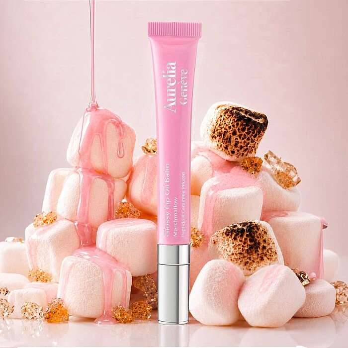 Aurelia Geneve Glossy Lip Oil Balm Marshmallow - 2