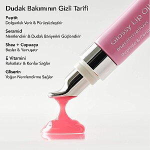 Aurelia Geneve Glossy Lip Oil Balm Marshmallow - 5