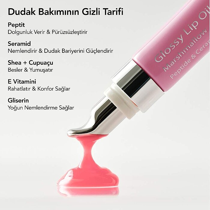 Aurelia Geneve Glossy Lip Oil Balm Marshmallow - 5