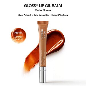 Aurelia Geneve Glossy Lip Oil Balm Mocha Mousse - 3