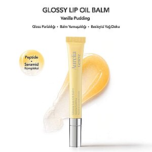Aurelia Geneve Glossy Lip Oil Balm Vanilla Puding - 3