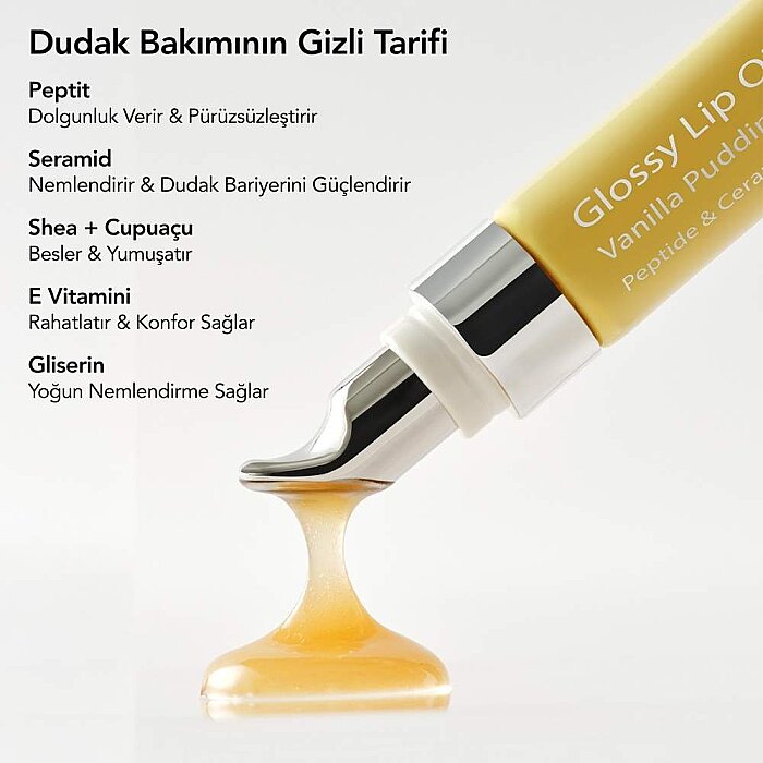 Aurelia Geneve Glossy Lip Oil Balm Vanilla Puding - 5