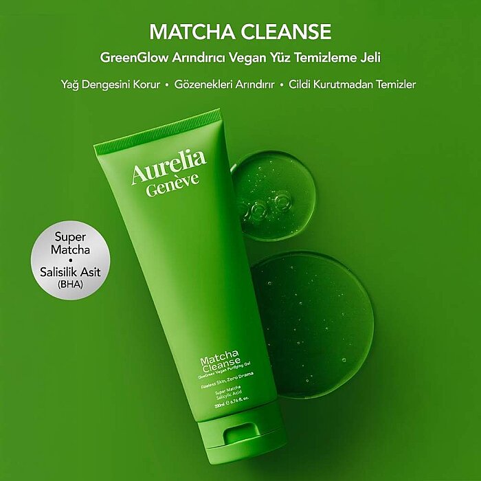 Aurelia Geneve Matcha Cleanse Glowgreen Vegan Purifying 200 Ml - 4