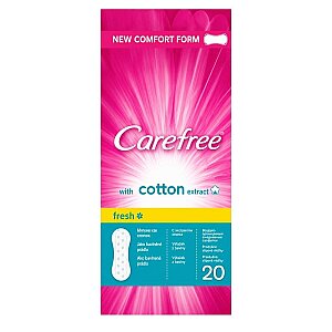 Carefree Cotton Hijyenik Ped Fresh 20'li 
