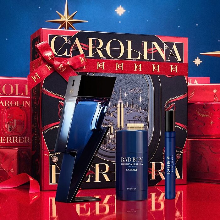 Carolina Herrera Bad Boy Cobalt Erkek Parfüm Edt 100 Ml + Deodorant Stick + Edt 10 Ml Set - 6