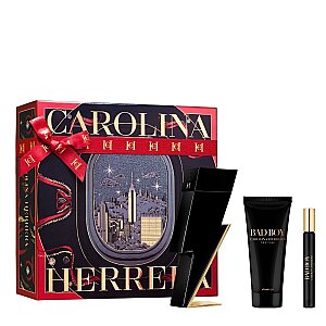 Carolina Herrera Bad Boy Erkek Parfüm Edt 100 Ml + Shower Gel 100 Ml + Edp 10 Ml Set - Carolina Herrera
