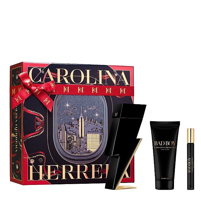Carolina Herrera Bad Boy Erkek Parfüm Edt 100 Ml + Shower Gel 100 Ml + Edp 10 Ml Set - 1