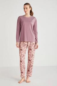 Catherine's 2626 Kadın Pijama Takımı Gülkurusu - Catherines