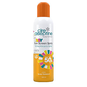 Cire Aseptine Bebek Vücut Güneş Kremi Sprey SPF50+ PA++++ 200 Ml 