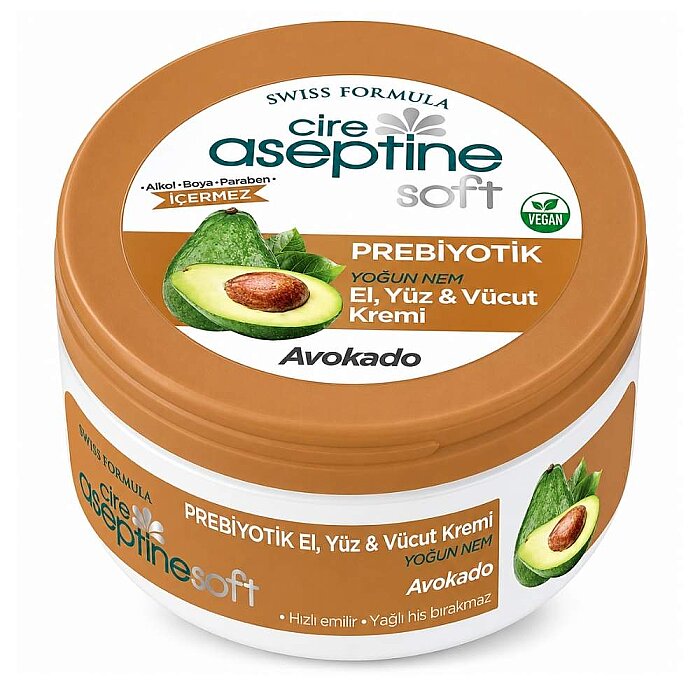Cire Aseptine Soft Avokado Prebiyotik Krem 300 Ml - 1