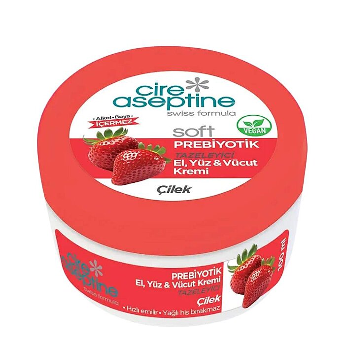 Cire Aseptine Soft Prebiyotik Çilek Özlü Krem 100 Ml - 1