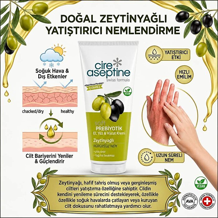 Cire Aseptine Soft Prebiyotik Zeytinyağlı 75 Ml Tüp - 3