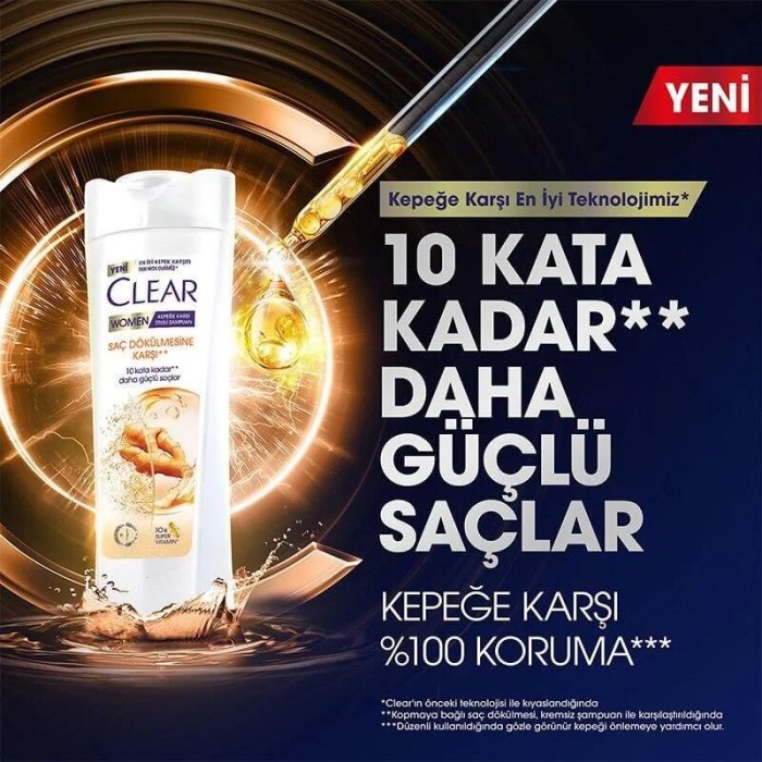 Clear Women Saç Dökülme Karşıtı Şampuan 350 Ml + 180 Ml Set - 2