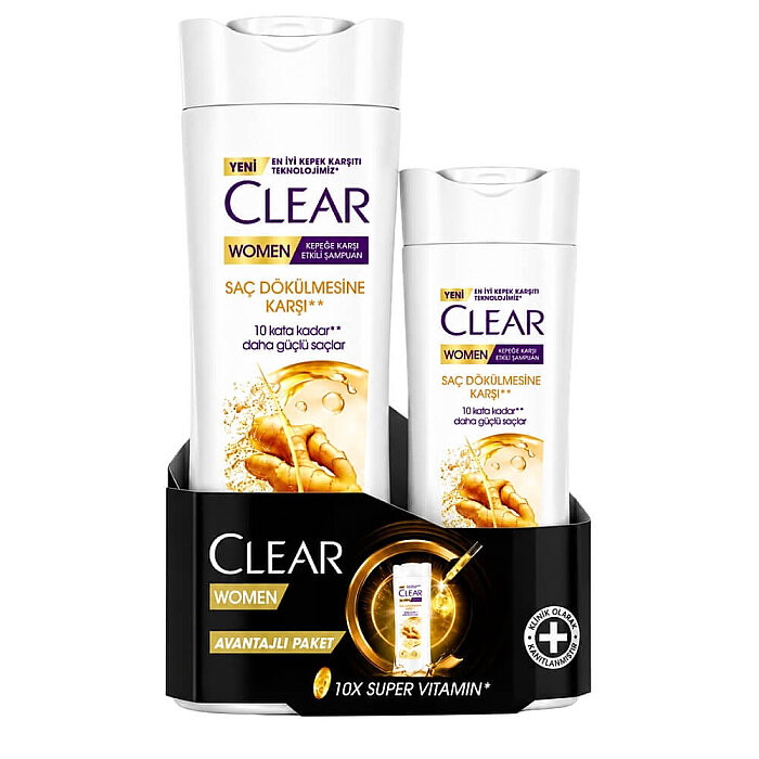 Clear Women Saç Dökülme Karşıtı Şampuan 350 Ml + 180 Ml Set - 1