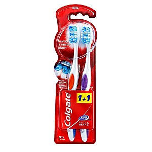 Colgate Diş Fırçası 360 Derece Optik Beyaz 2'li Orta - Colgate