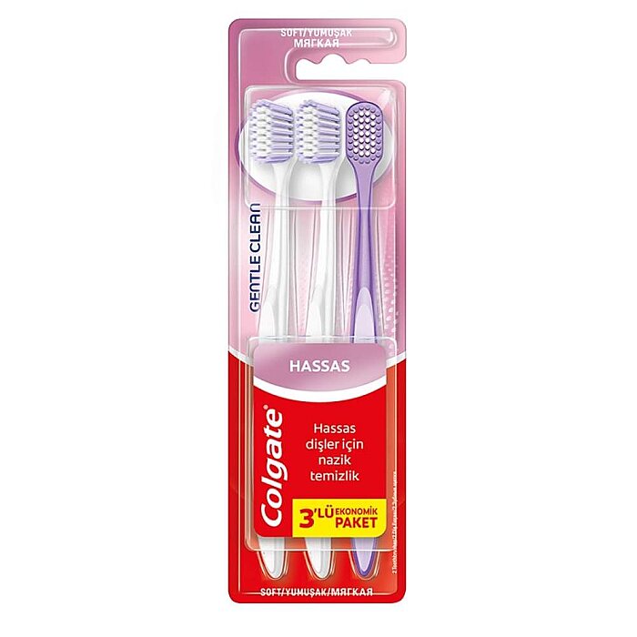 Colgate Gentle Clean 2+1 Hassas Diş Fırçası - 1