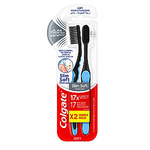 Colgate Mikro İnce Hassas Temizlik Siyah Yumuşak Diş Fırçası 1+1 - Colgate