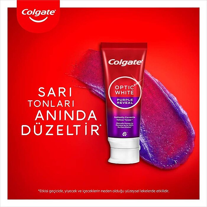 Colgate Optic White Purple Reveal Diş Macunu 75 Ml - 4