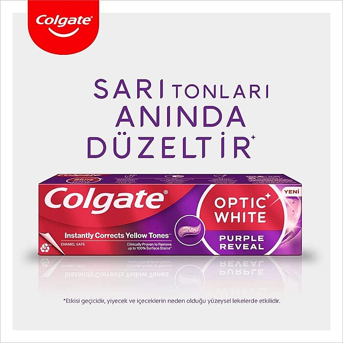 Colgate Optic White Purple Reveal Diş Macunu 75 Ml - 3