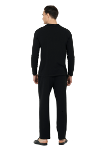 DS Damat 23005 Erkek Pijama Takımı Siyah - 2