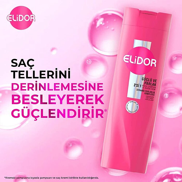 Elidor Güçlü&Parlak 2in1 Şampuan 400 Ml - 2