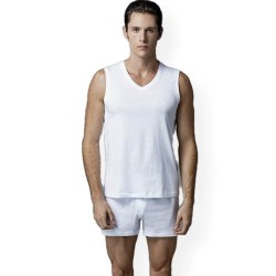 Eros Ers031 V Yaka T-Shirt 2'li Karışık - Eros
