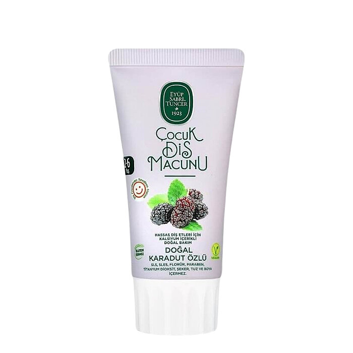 Eyüp Sabri Tuncer Doğal Karadut Özlü 2-6 Yaş Çocuk Diş Macunu 60 Ml - 1