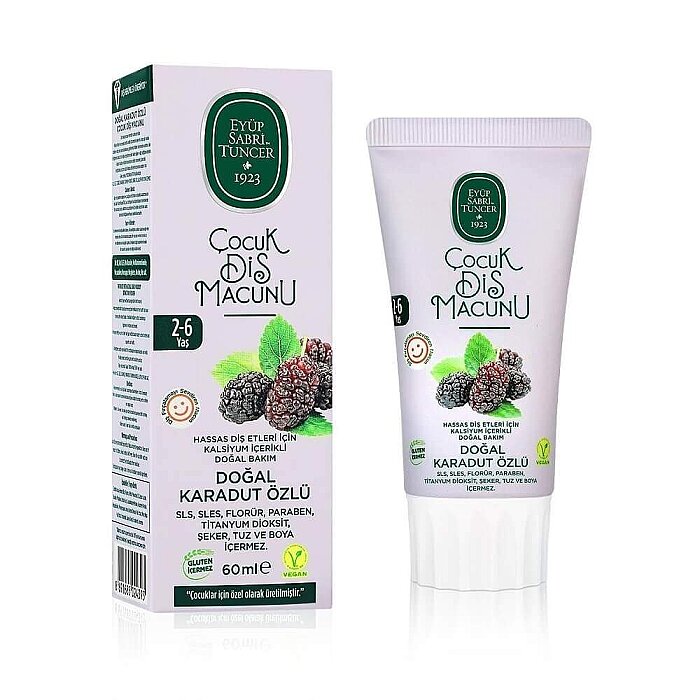 Eyüp Sabri Tuncer Doğal Karadut Özlü 2-6 Yaş Çocuk Diş Macunu 60 Ml - 2