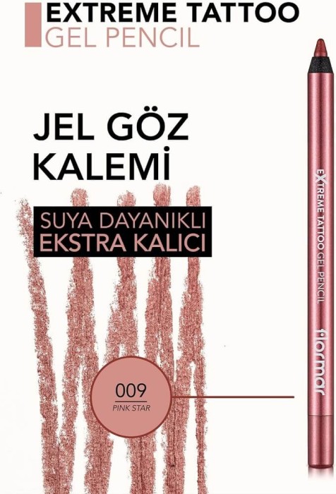 Flormar Gel Extreme Tattoo Pen 09 Pink Star - 4