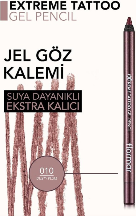 Flormar Gel Extreme Tattoo Pen 10 Dusty Plum - 4