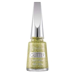 Flormar Glitter Nail Enamel Oje GL04 Gold Rush 