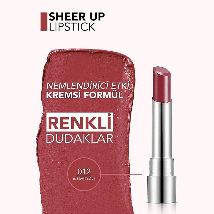 Flormar Sheer Up Lipstick 012 - 4