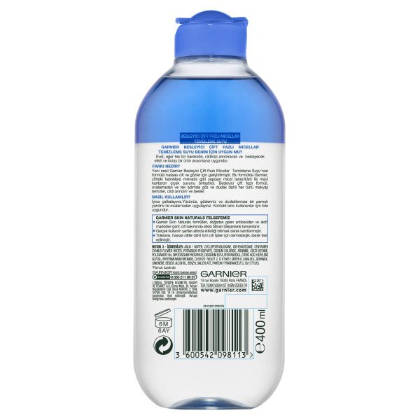 Garnier Besleyici Çift Fazlı Micellar Temizleme Suyu 400 Ml - 2