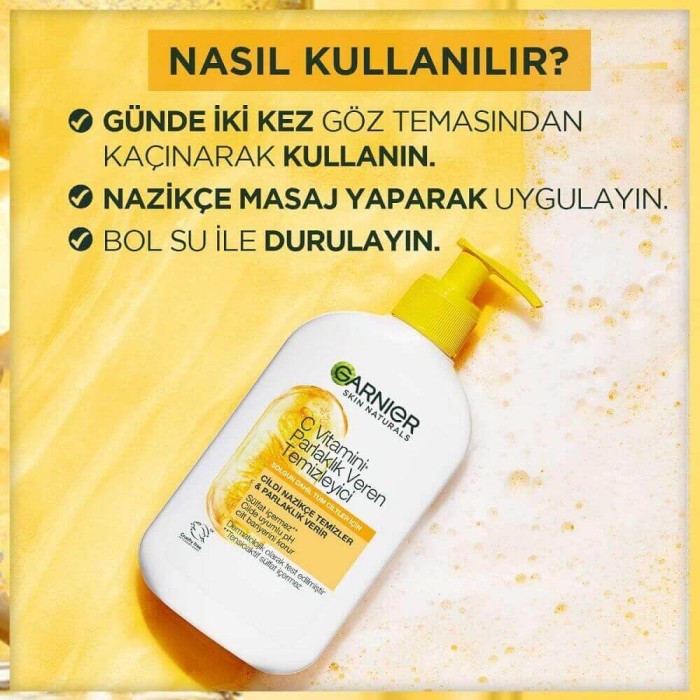 Garnier C Vitamini Parlaklık Veren Temizleyici 250 Ml - 7