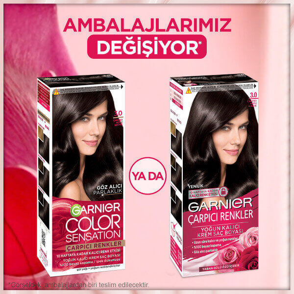 Garnier Çarpıcı Renkler Saç Boyası 3 Çarpıcı Koyu Kahve - 4