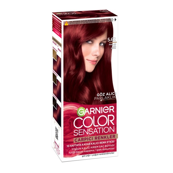 Garnier Çarpıcı Renkler Saç Boyası 5.62 Parlak Lal Kızılı - 1