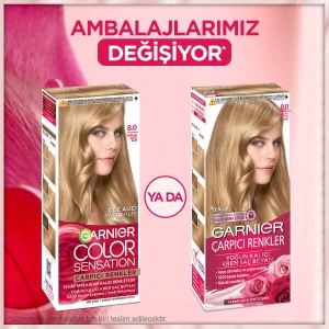 Garnier Çarpıcı Renkler Saç Boyası 8 Parlak Koyu Sarı - 4