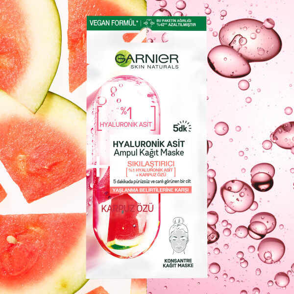 Garnier Hyaluronik Asit Sıkılaştırıcı Ampul Kağıt Yüz Maskesi 15 Gr - 3