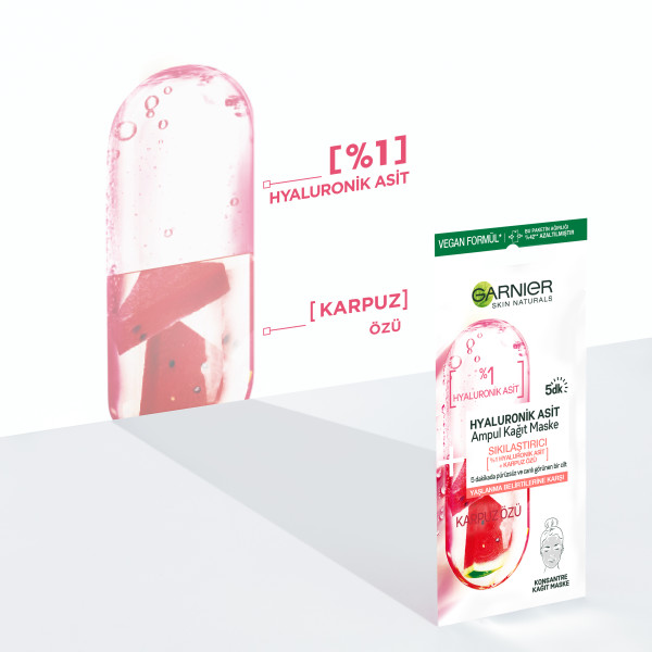 Garnier Hyaluronik Asit Sıkılaştırıcı Ampul Kağıt Yüz Maskesi 15 Gr - 5