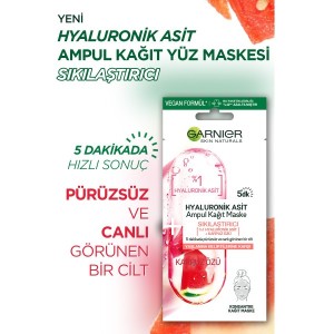 Garnier Hyaluronik Asit Sıkılaştırıcı Ampul Kağıt Yüz Maskesi 15 Gr - 7