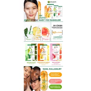 Garnier Hyaluronik Asit Sıkılaştırıcı Ampul Kağıt Yüz Maskesi 15 Gr - 9