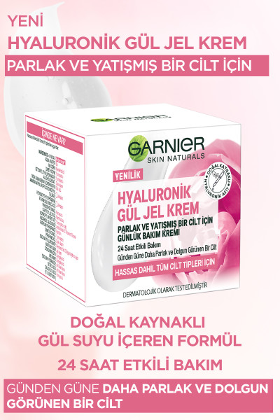 Garnier Hyaluronik Gül Jel Krem 50 Ml - 5