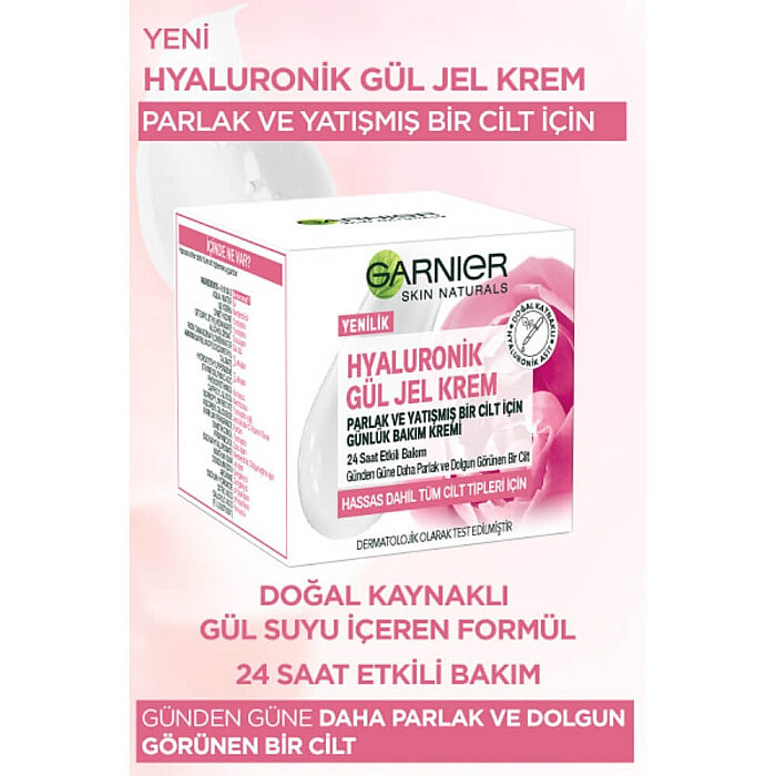 Garnier Hyaluronik Gül Jel Krem 50 Ml - 4