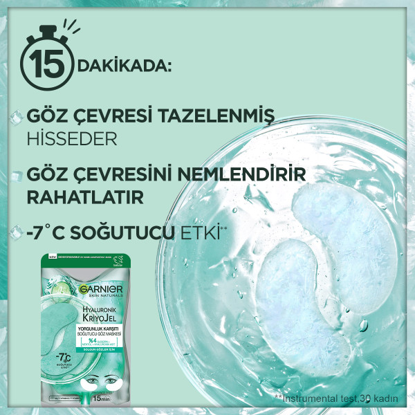 Garnier Hyaluronik Kriyojel Soğutucu Göz Maskesi 5 Gr - 4